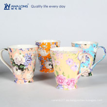 Bulk Printing Bone China taza de café de cerámica fina para la venta al por mayor